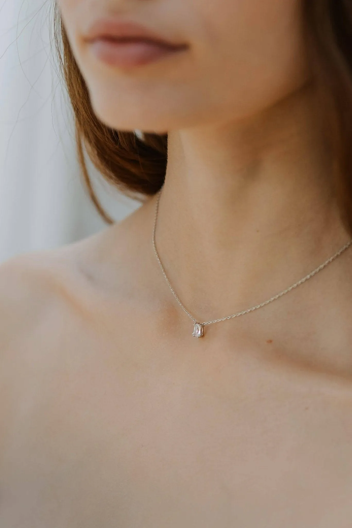 Empress solitaire necklace