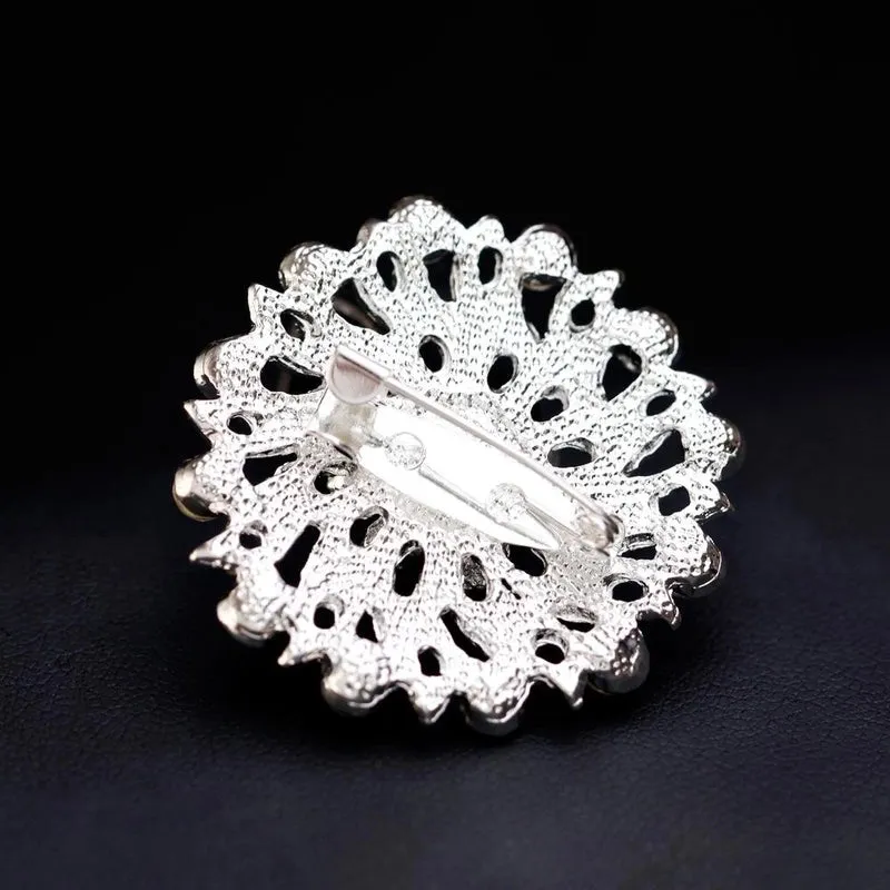 Fashion Pin Leaf Alloy Plating Women'S Brooches