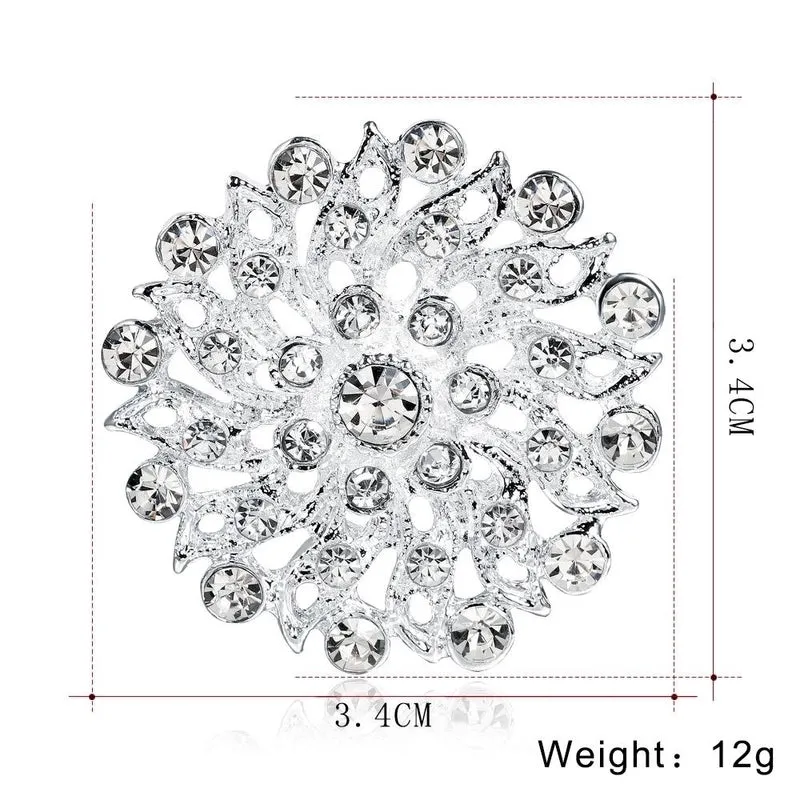 Fashion Pin Leaf Alloy Plating Women'S Brooches