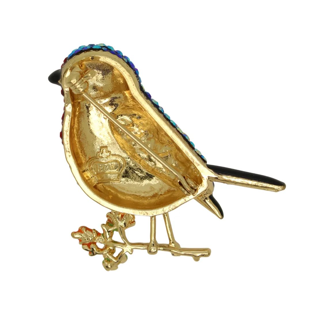 Festive Robin Brooch