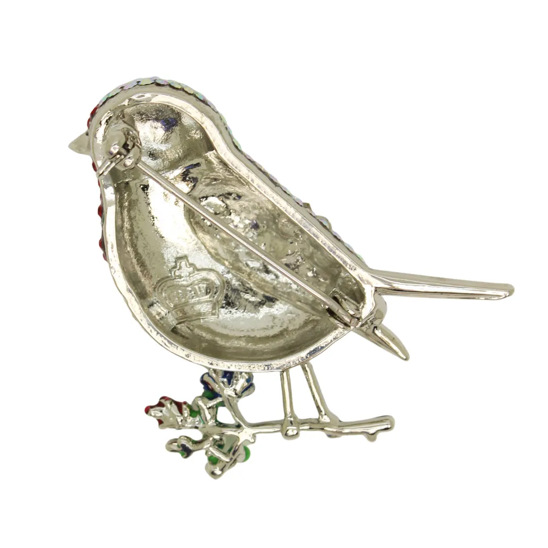 Festive Robin Brooch