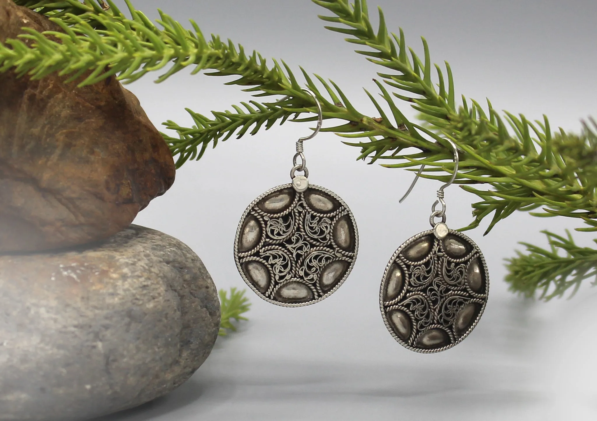 Filigree Sterling Silver Earrings