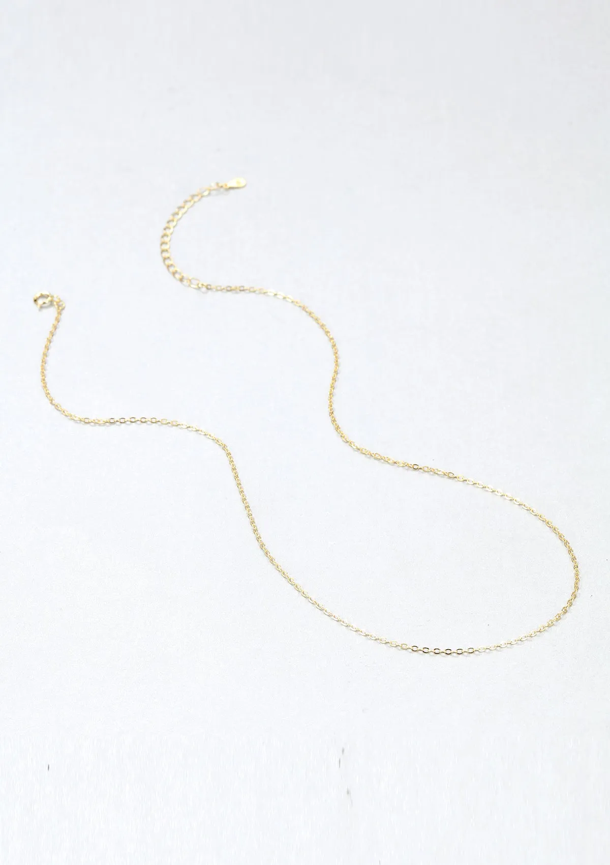 Fine Cable Chain Sterling Silver Gold