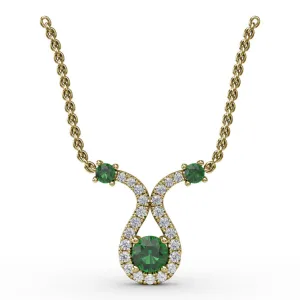 Full of Life Emerald and Diamond Pendant