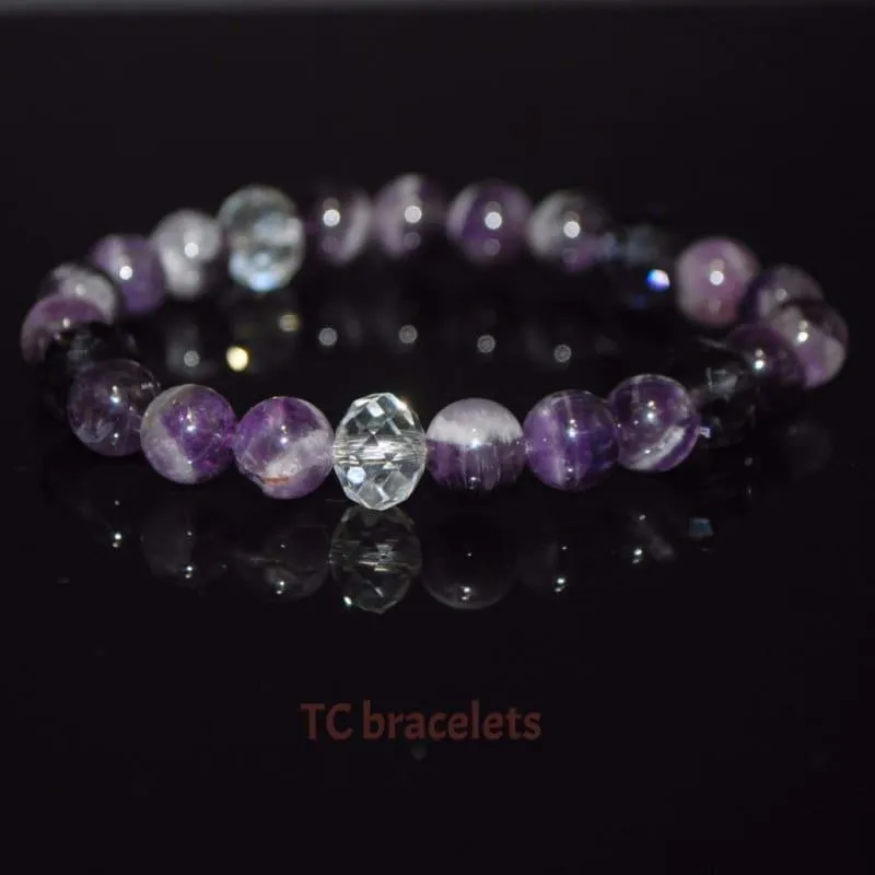 Genuine Amethyst Gemstone Beaded Women's Bracelets