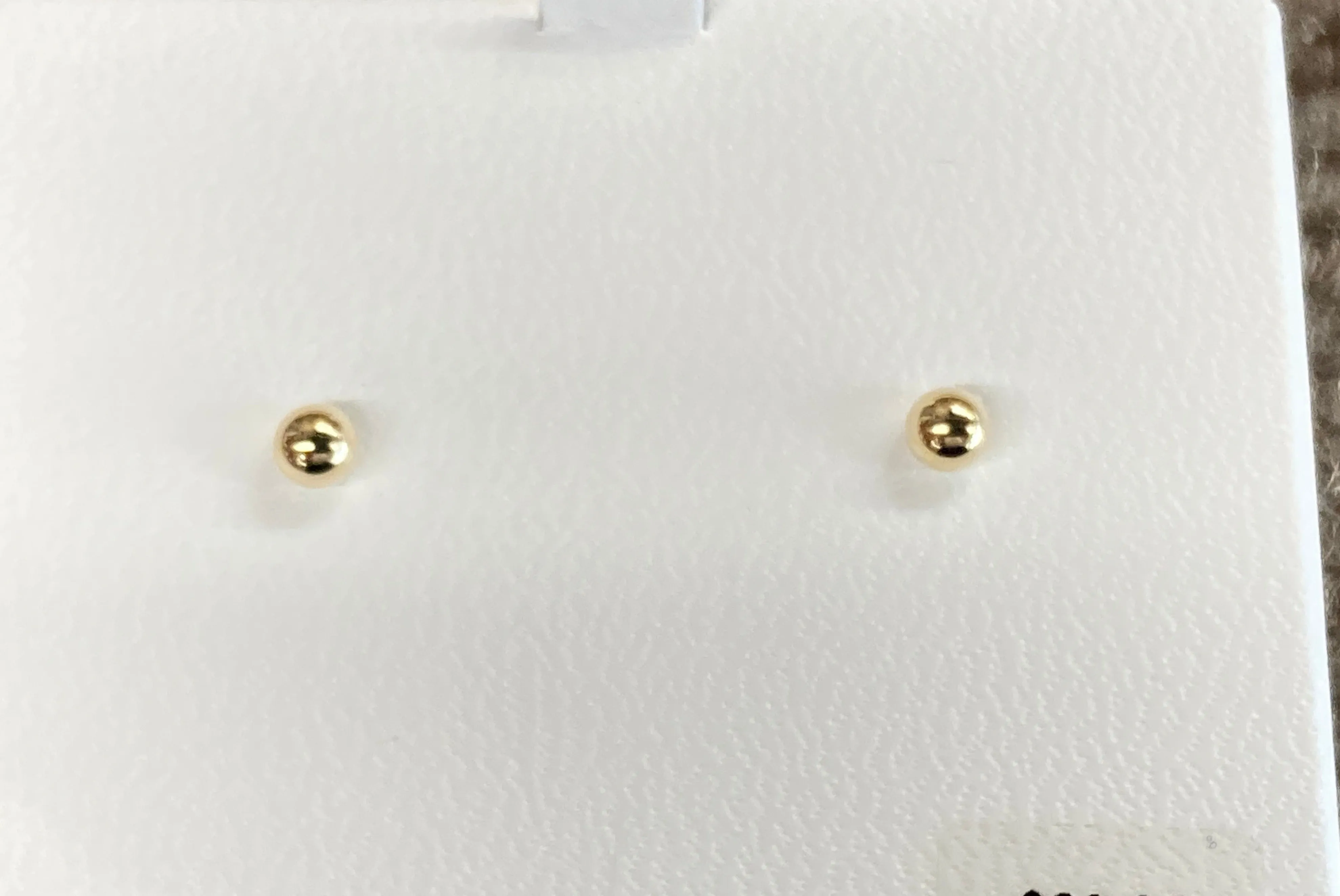 Gold Ball Earrings