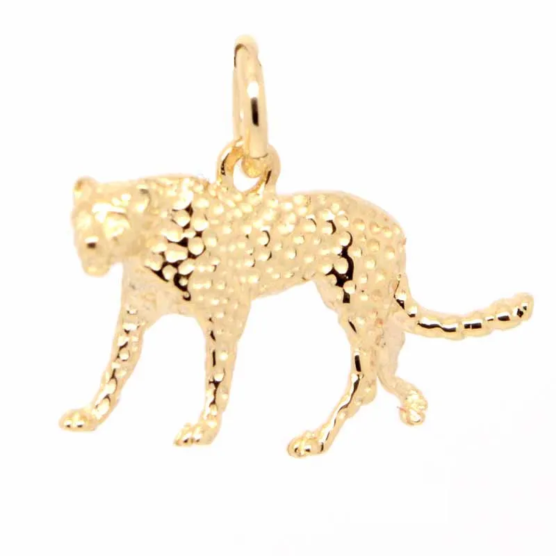 Gold Cheetah Charm