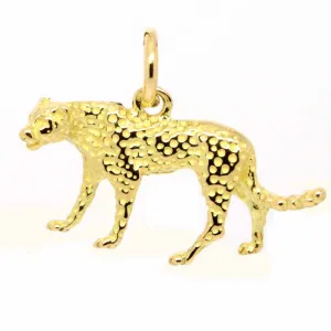 Gold Cheetah Charm