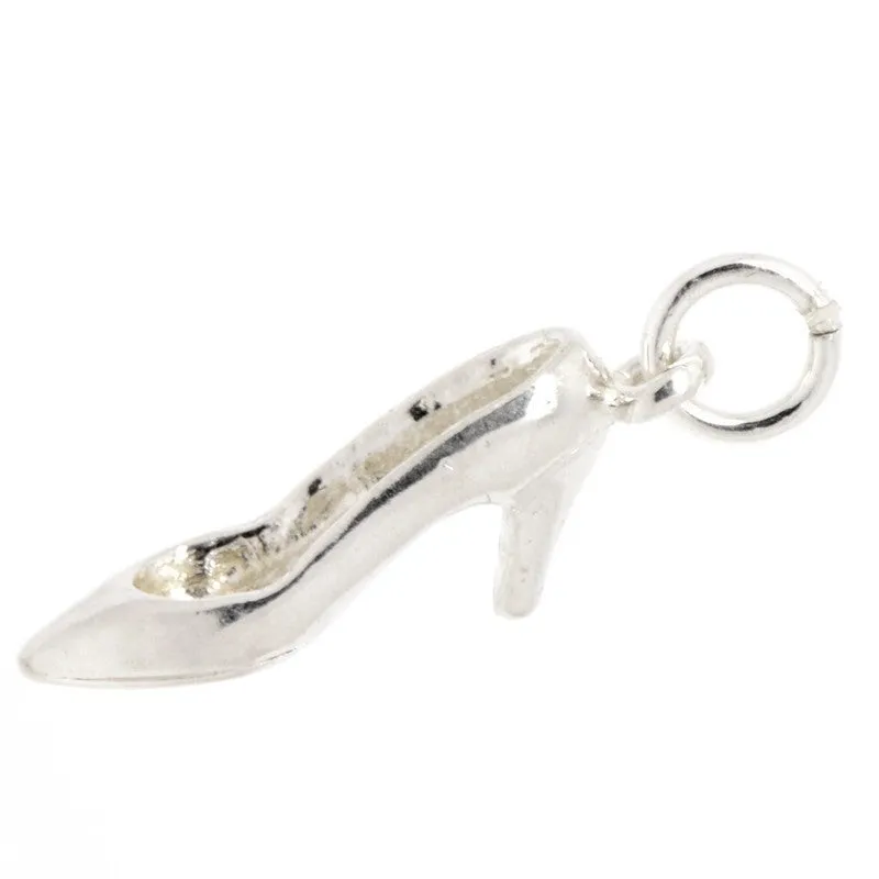 Gold High Heeled Shoe Charm