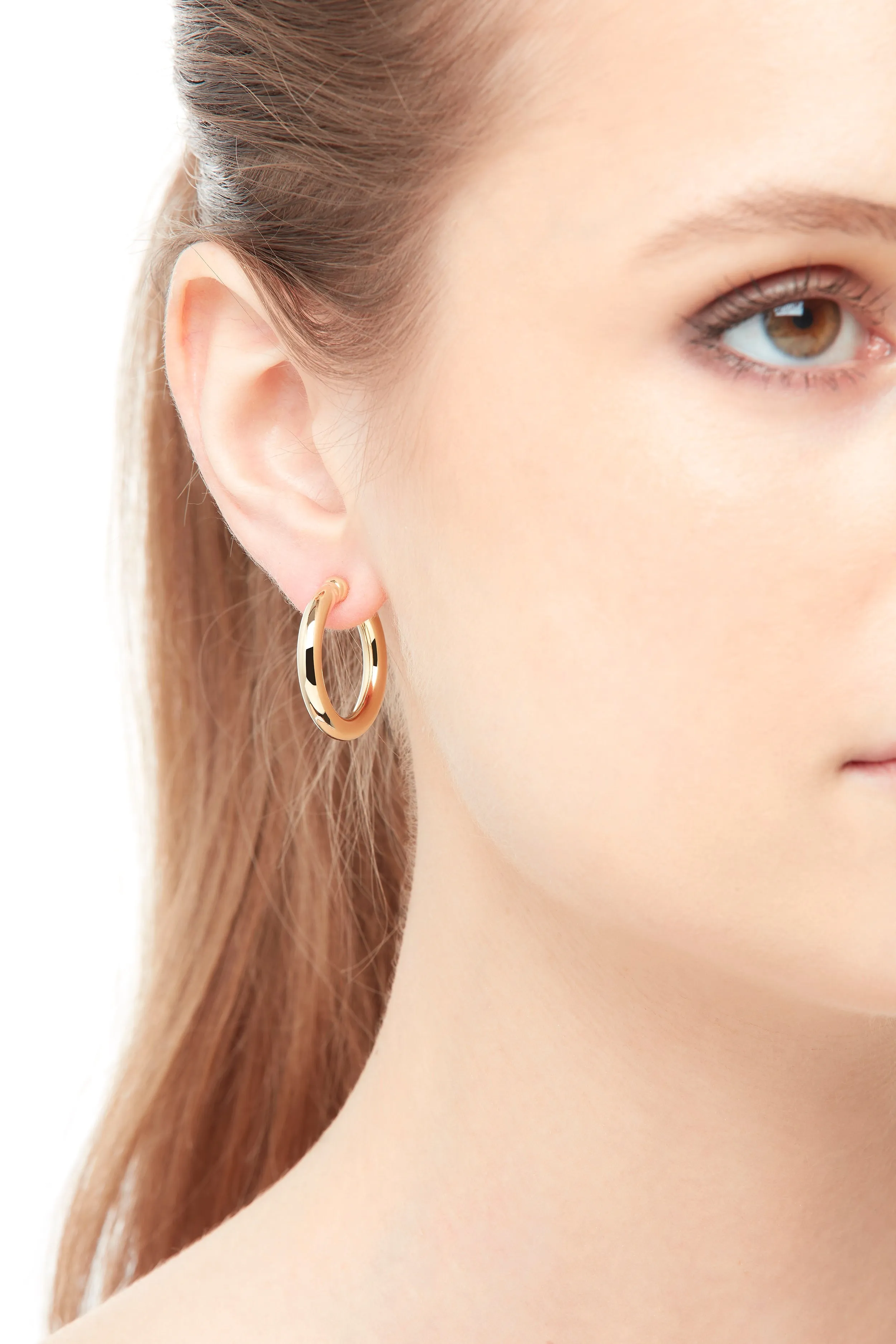 Gold Hoop Clip Earrings