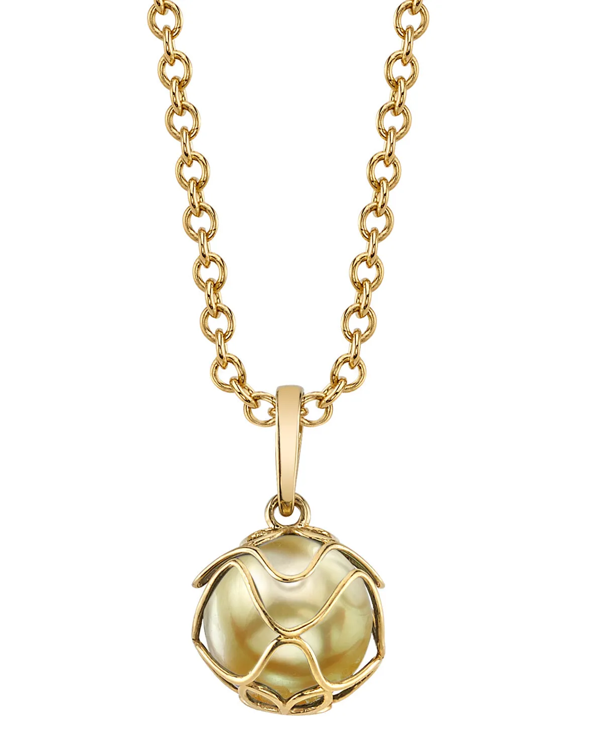 Golden South Sea Pearl Omerta Pendant