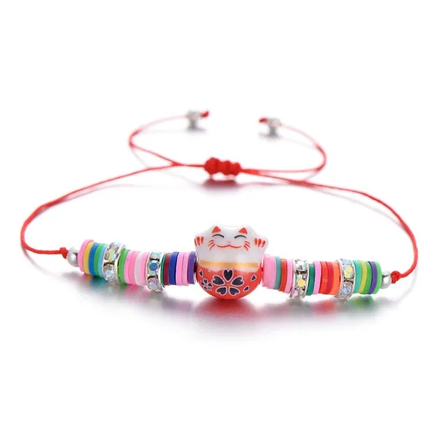 Handmade Smile Cat Kids Bracelets For Kids