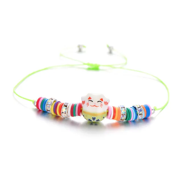 Handmade Smile Cat Kids Bracelets For Kids