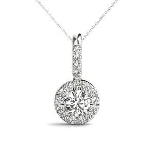 Ladies Halo Pendant 31791