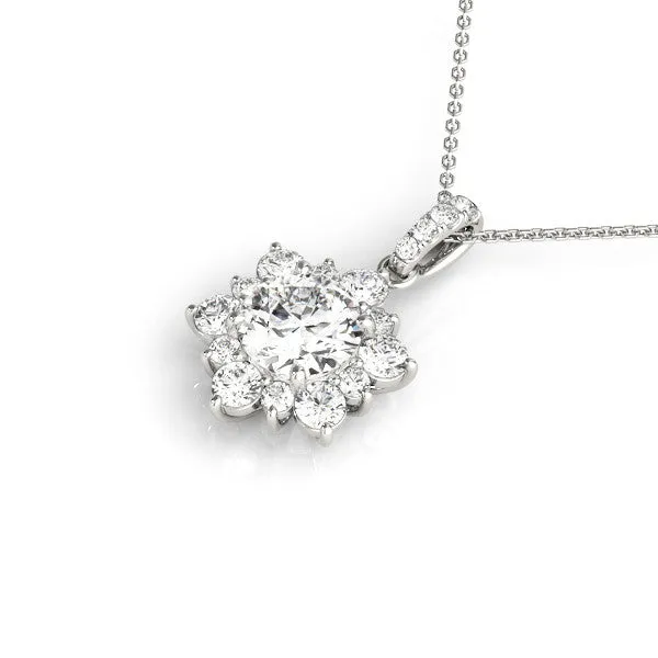 Ladies Halo Pendant 32430