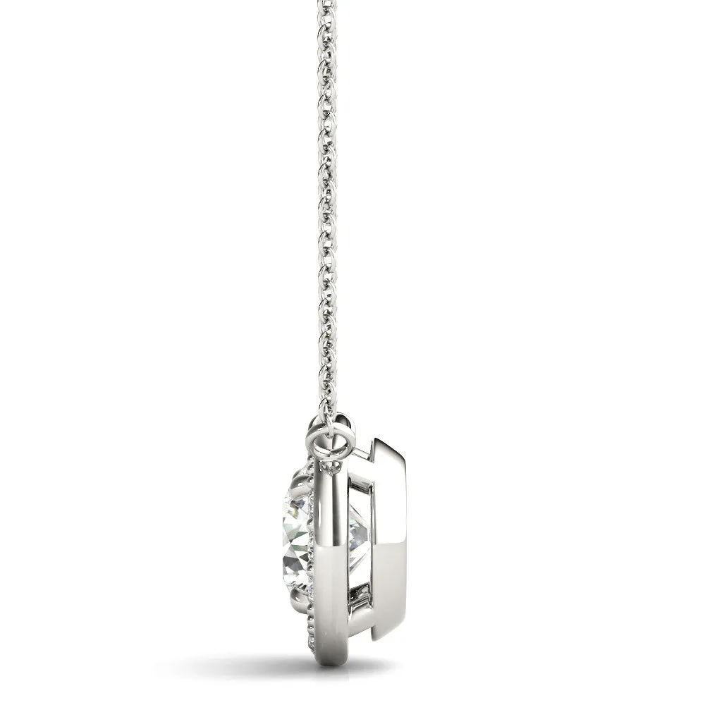 Ladies Halo Pendant 32563