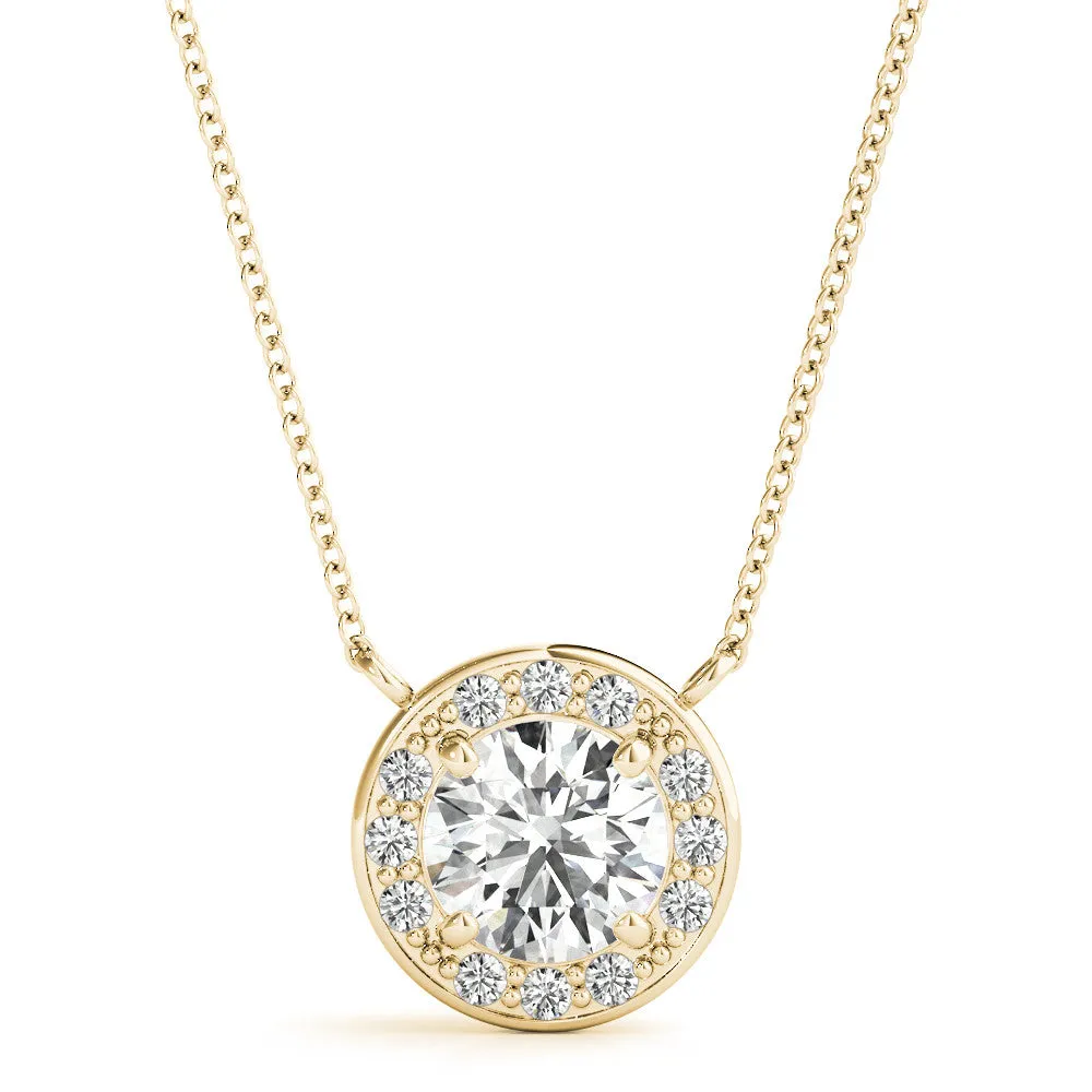 Ladies Halo Pendant 32563