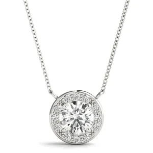 Ladies Halo Pendant 32563