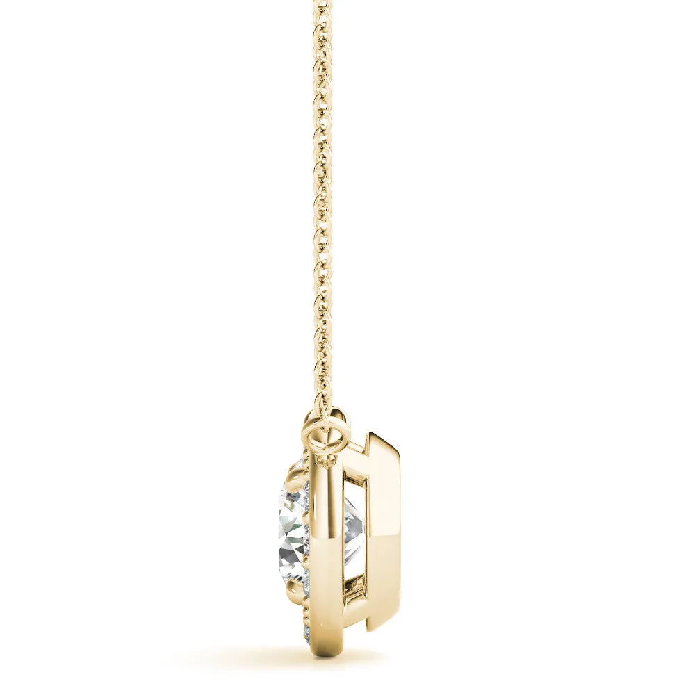 Ladies Halo Pendant 32563