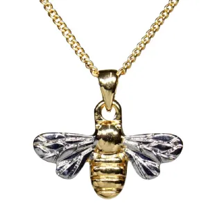 Lila Jewellery 20mm Two Tone Bee Pendant