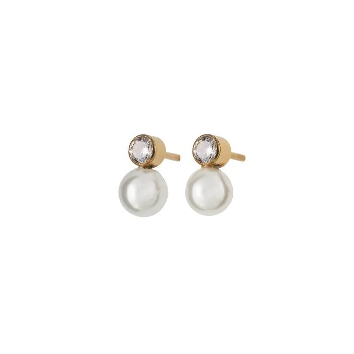 Luna Studs Small Gold Earrings