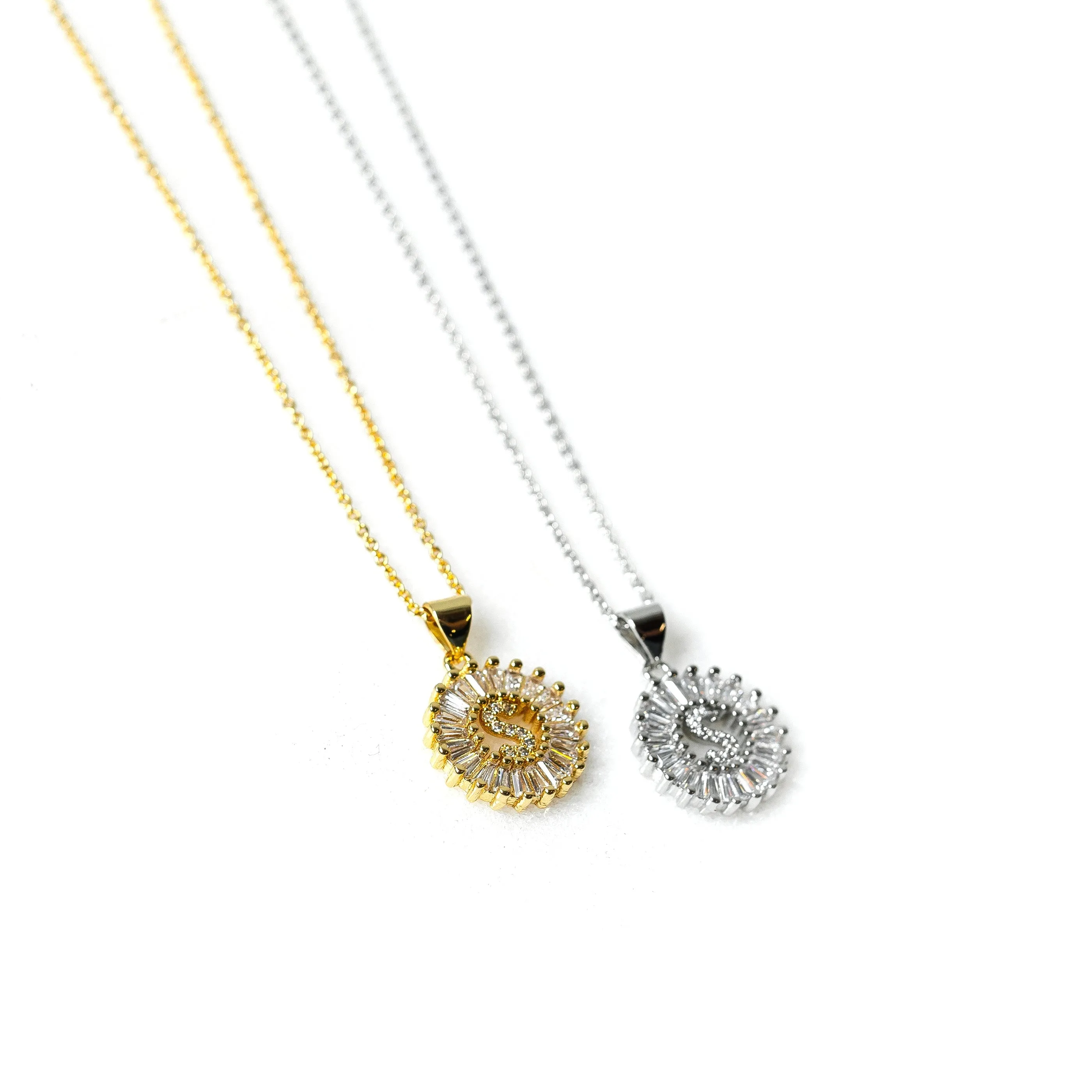 Mini Radiant Initial Necklaces