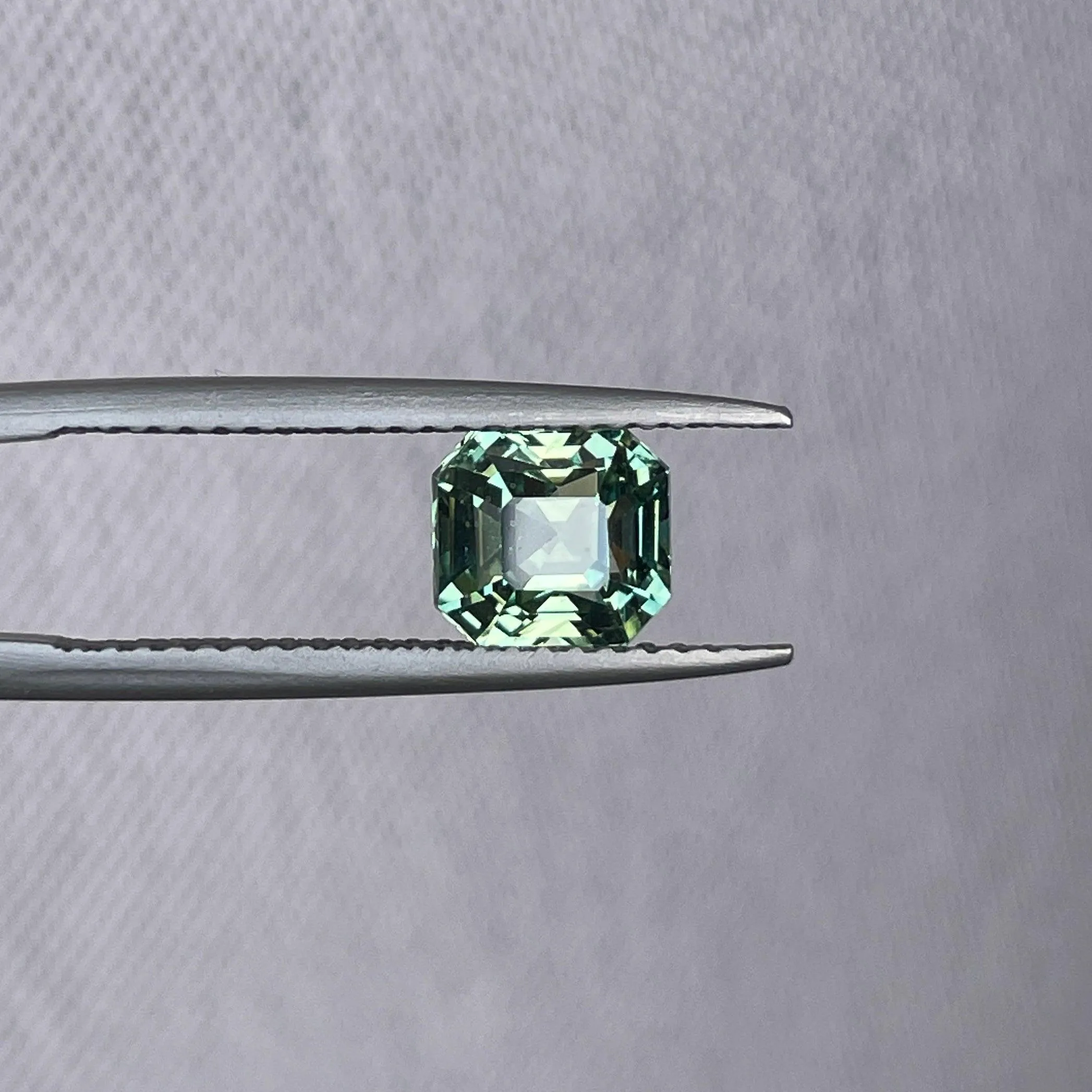 Natural Pale Green Sapphire | Radiant Cut | 6.00 x 6.50 x 5.00mm| 2.03 Carat | Sapphire Rings | heated | Engagement Rings | Jewellery Making