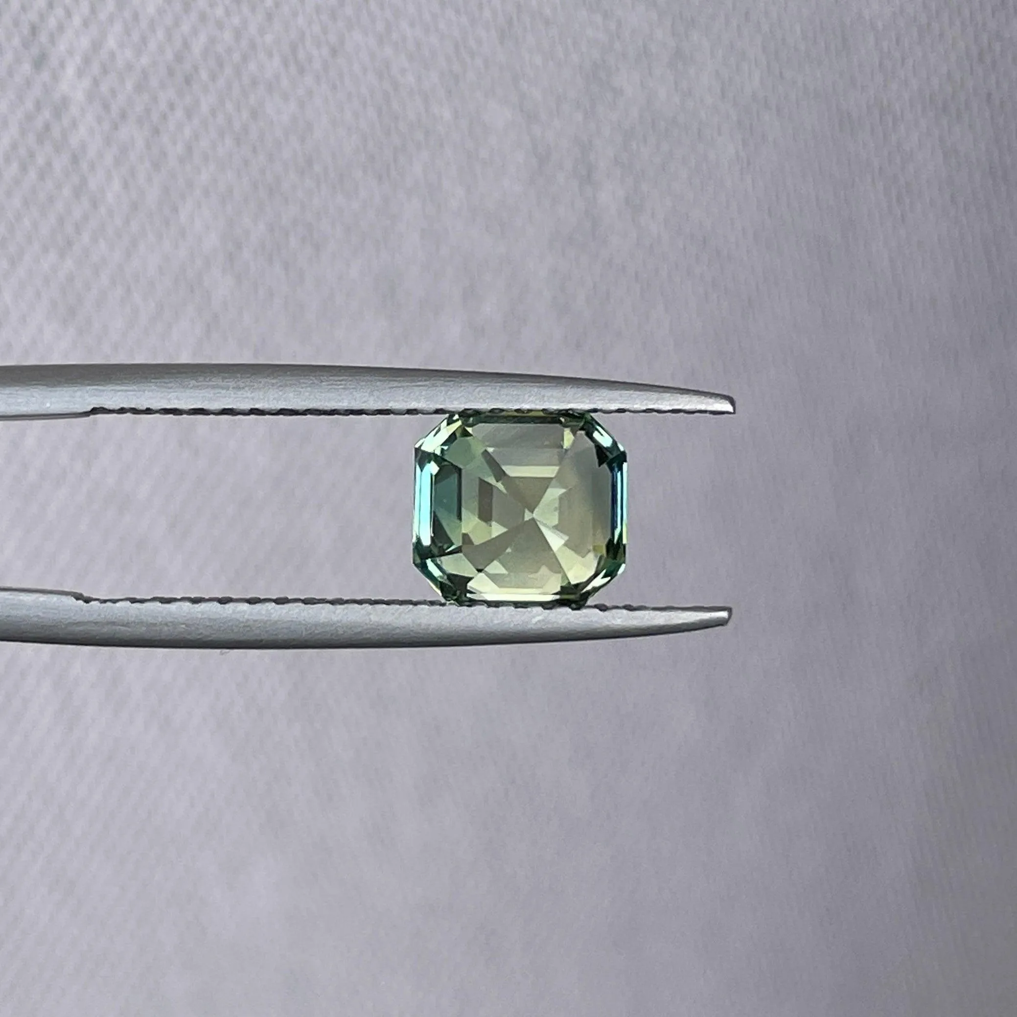 Natural Pale Green Sapphire | Radiant Cut | 6.00 x 6.50 x 5.00mm| 2.03 Carat | Sapphire Rings | heated | Engagement Rings | Jewellery Making