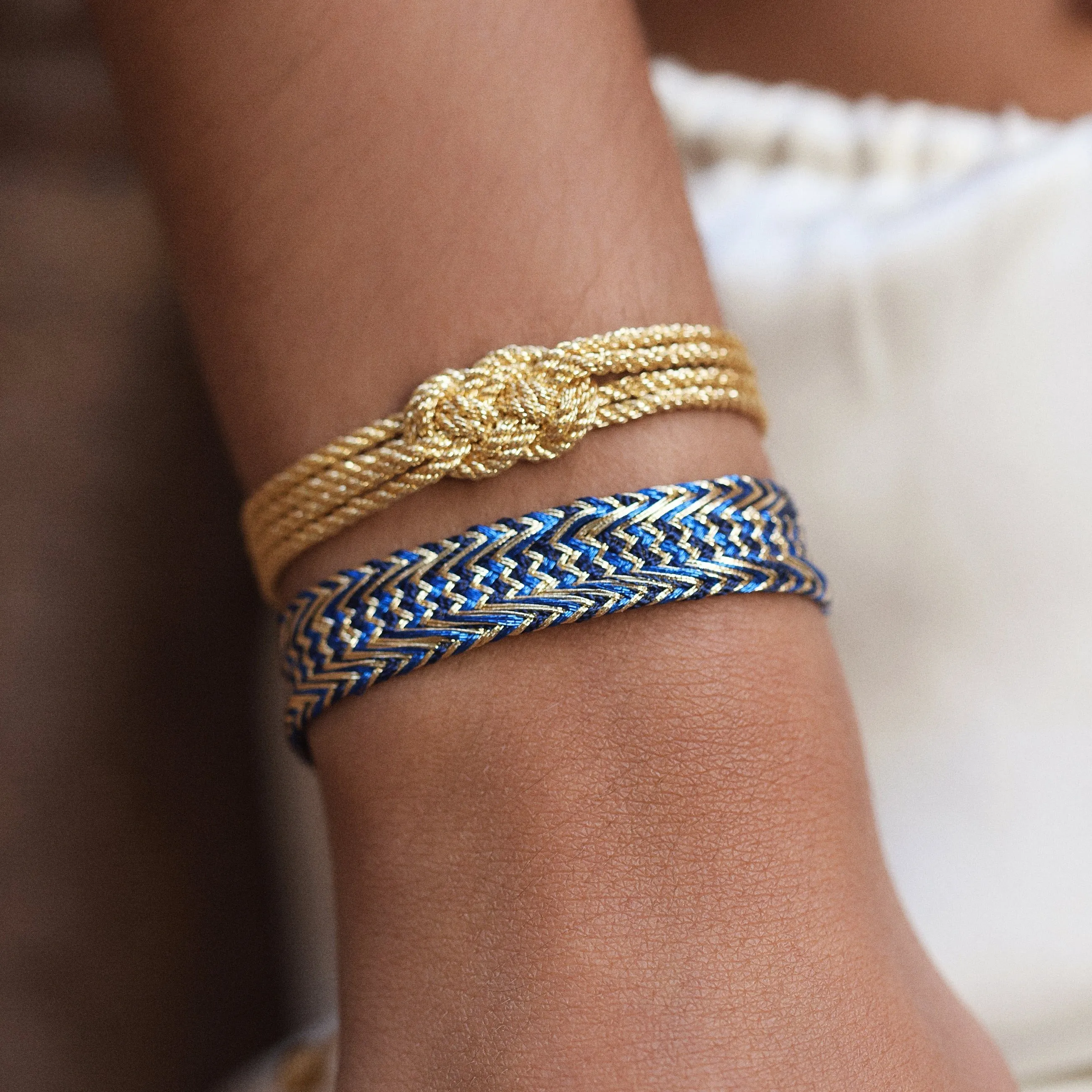 Nerry n°1 Bracelet Gold Bright Blue