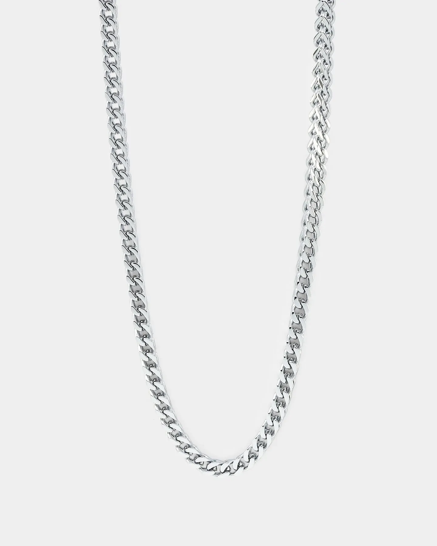 NXS 4mm Franco Necklace White Gold