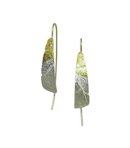 Ombre Blade Gold Earrings