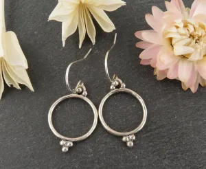 Open Circle Earrings