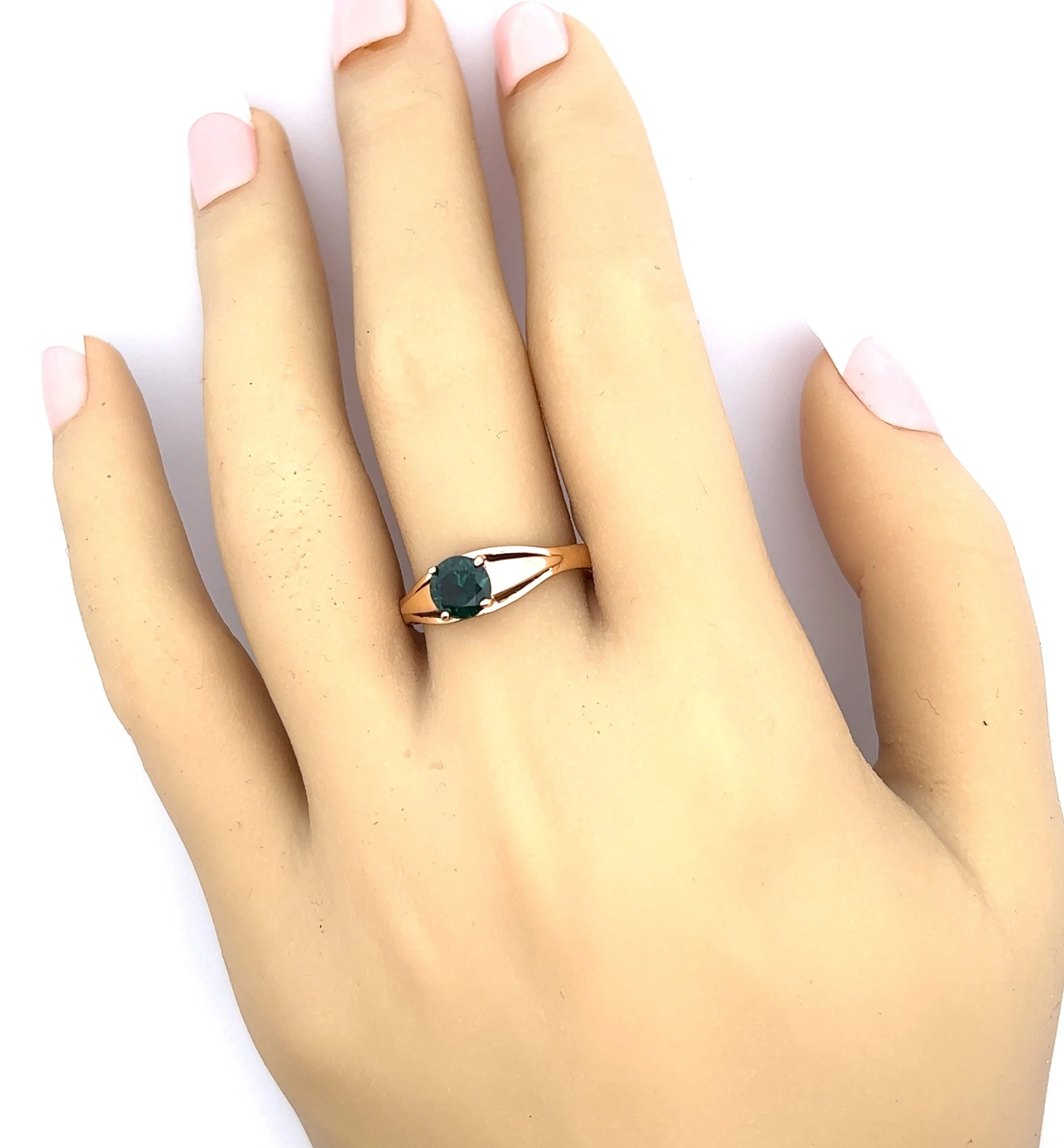 Parti Sapphire Yellow Gold Ring