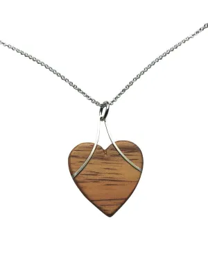 Pendants - Heart Hawaiian Koa