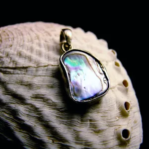 Petrea Natural Paua Silver Pendant