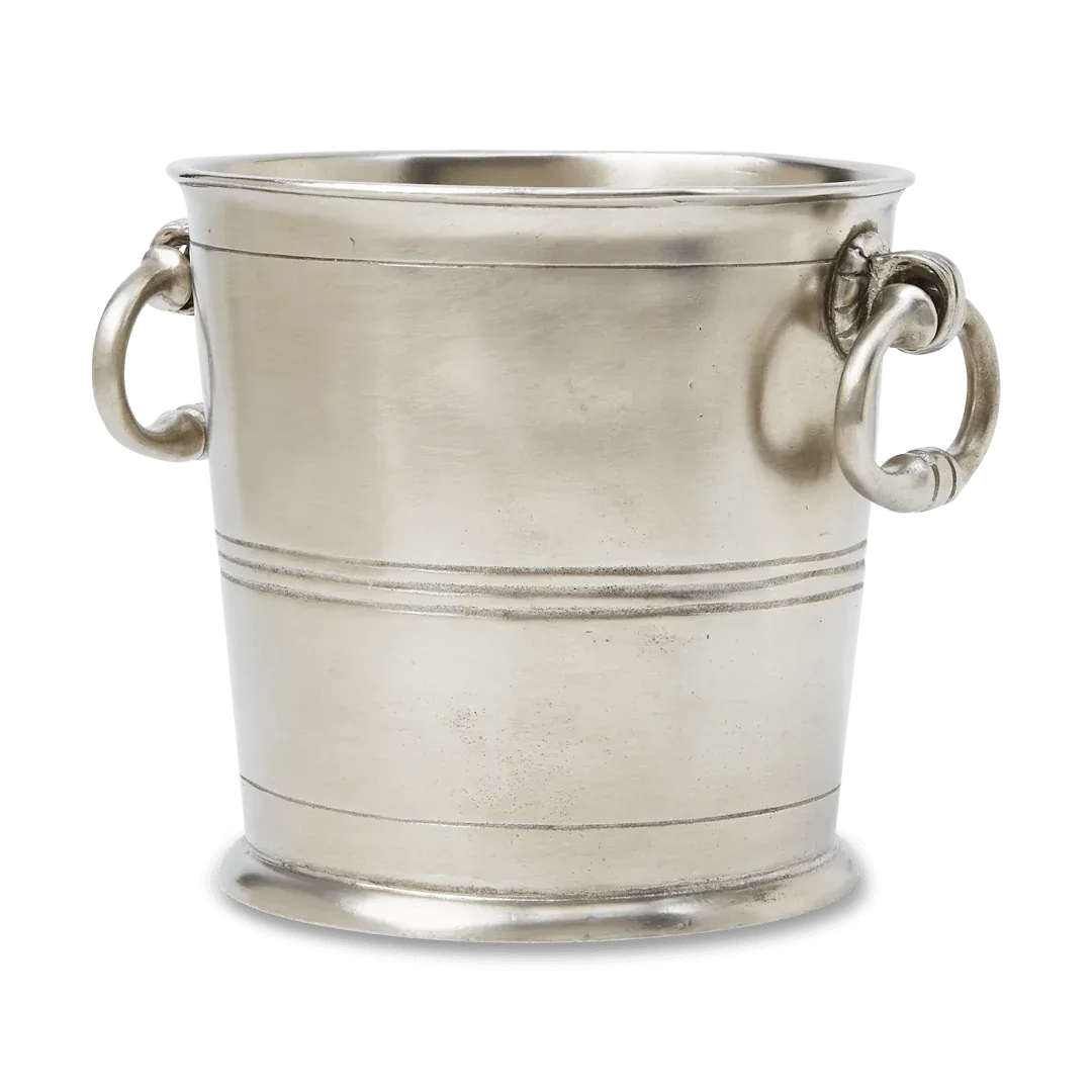 Pewter Ice Bucket with Rings