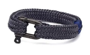 PIG & HEN - Gorgeous George Rope Bracelet - Slate Gray-Black