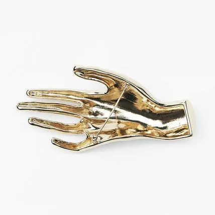 Pre Order:  Smooth Metallic Hand Brooch