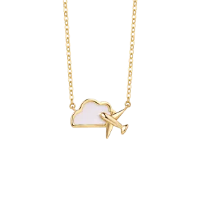 "Dreamer" 14k Yellow Gold Necklace