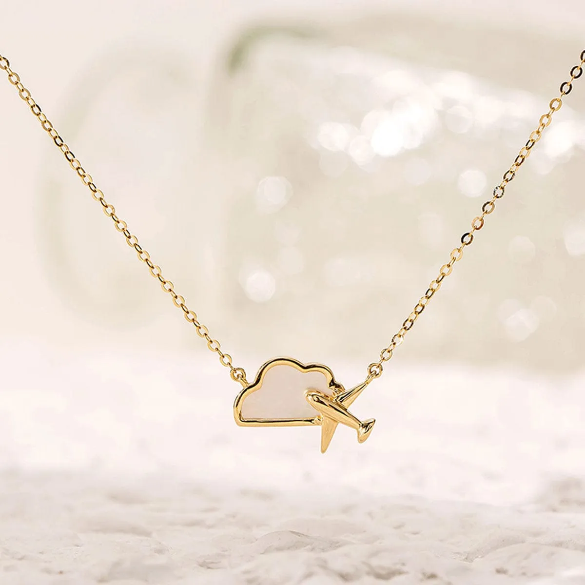 "Dreamer" 14k Yellow Gold Necklace