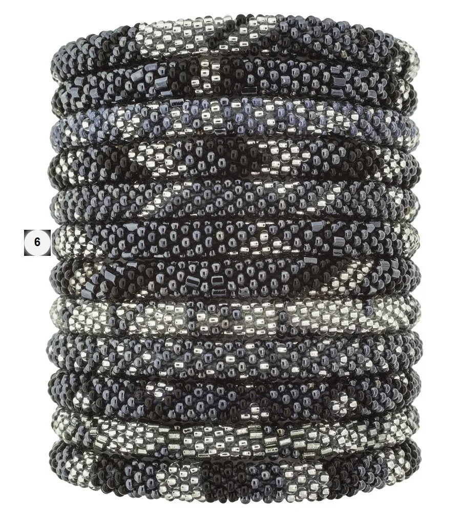 Roll-On Beaded Bracelets - Slate