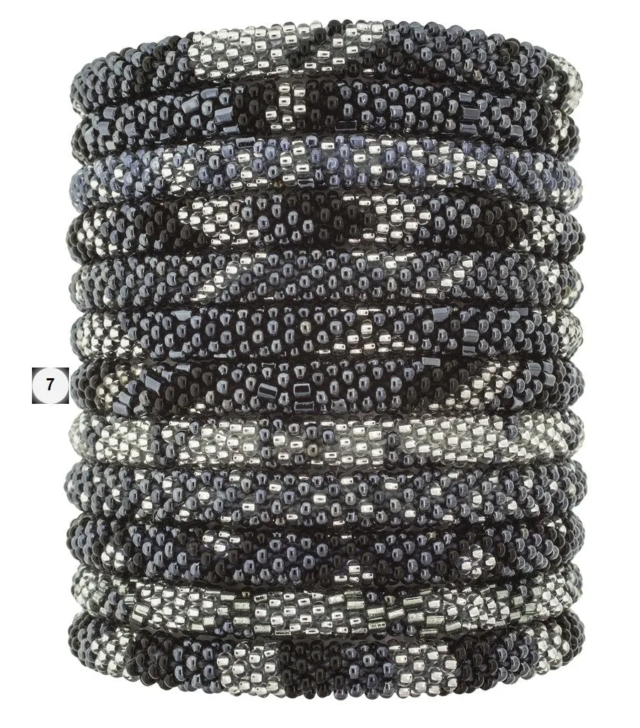 Roll-On Beaded Bracelets - Slate