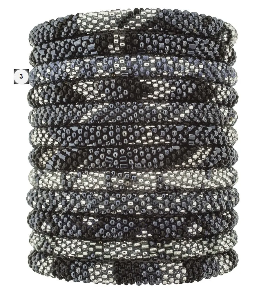 Roll-On Beaded Bracelets - Slate