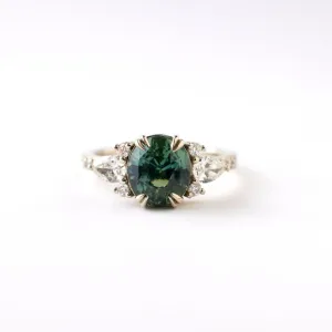 Rosalind Ring - 2.56 Carat Green Oval Sapphire