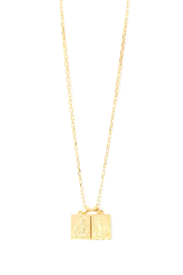 Scapular Necklace Gold