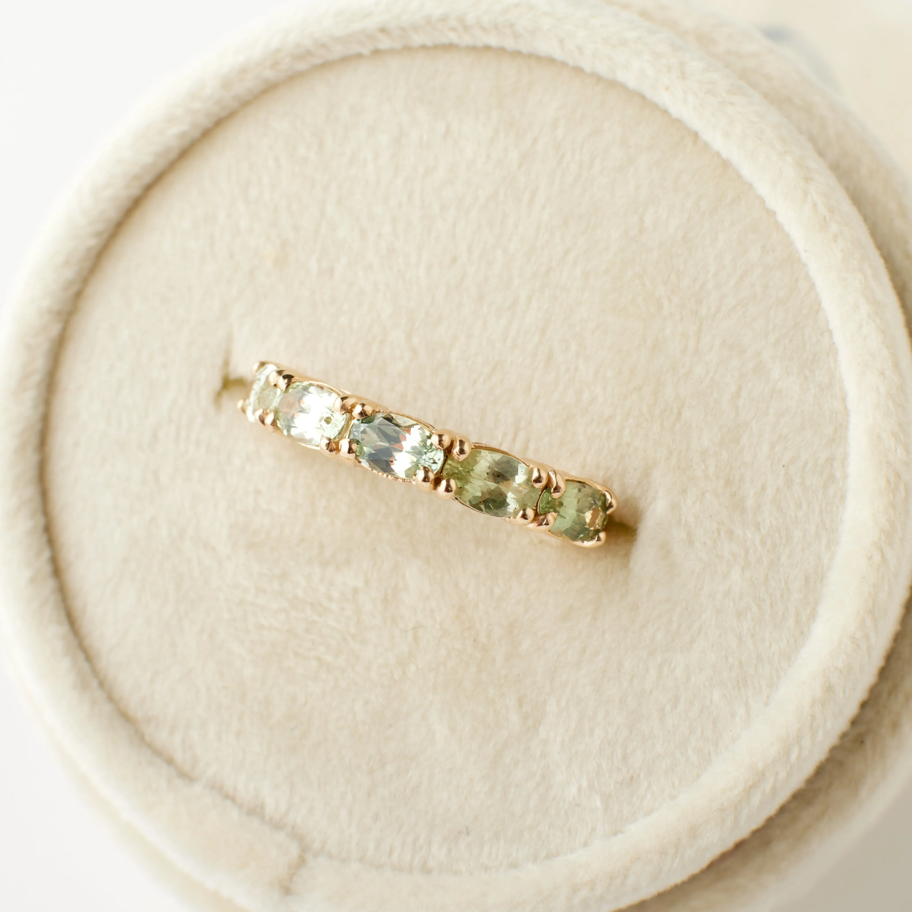 Seabright Ring - Sage Green Sapphire