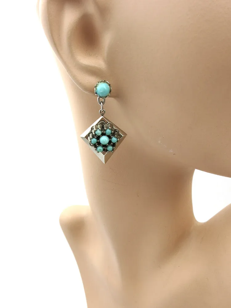 Silver and Turquoise Earrings