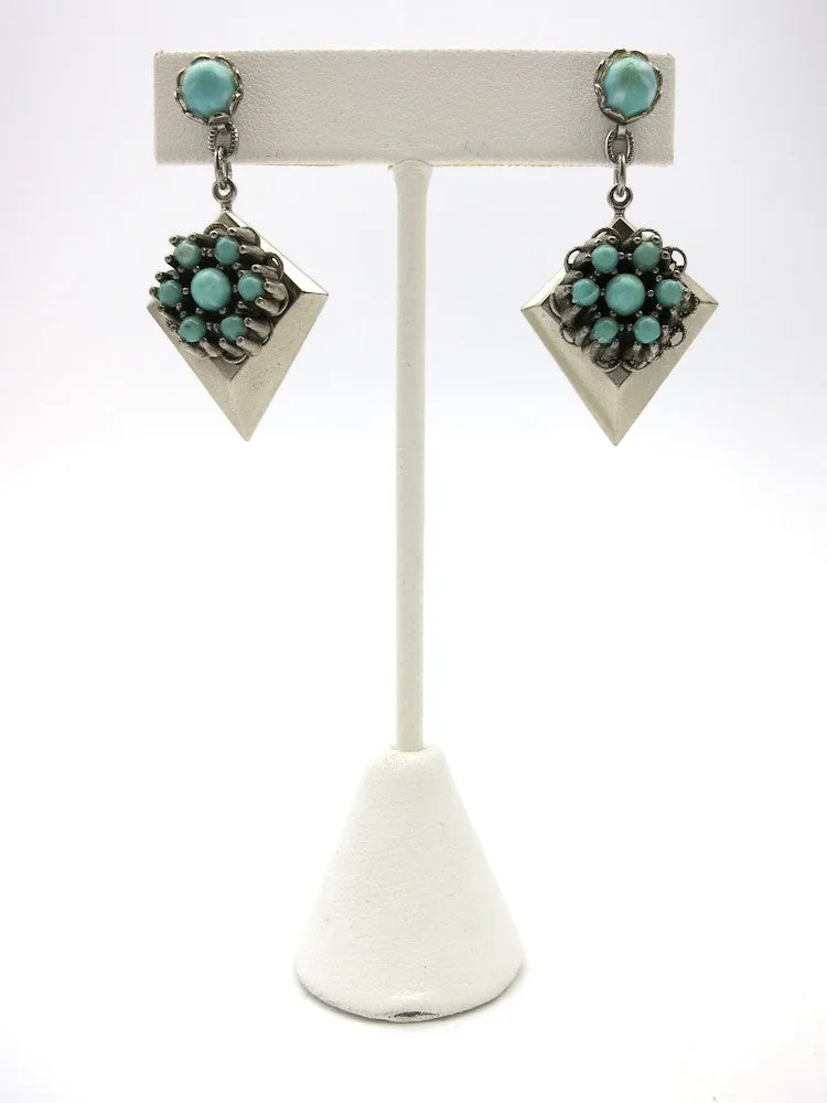 Silver and Turquoise Earrings