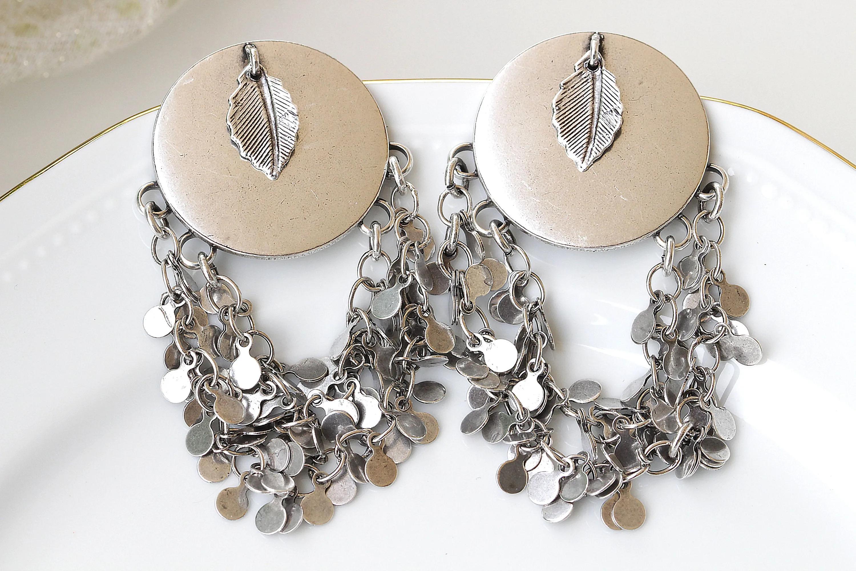 SILVER DANGLE EARRINGS