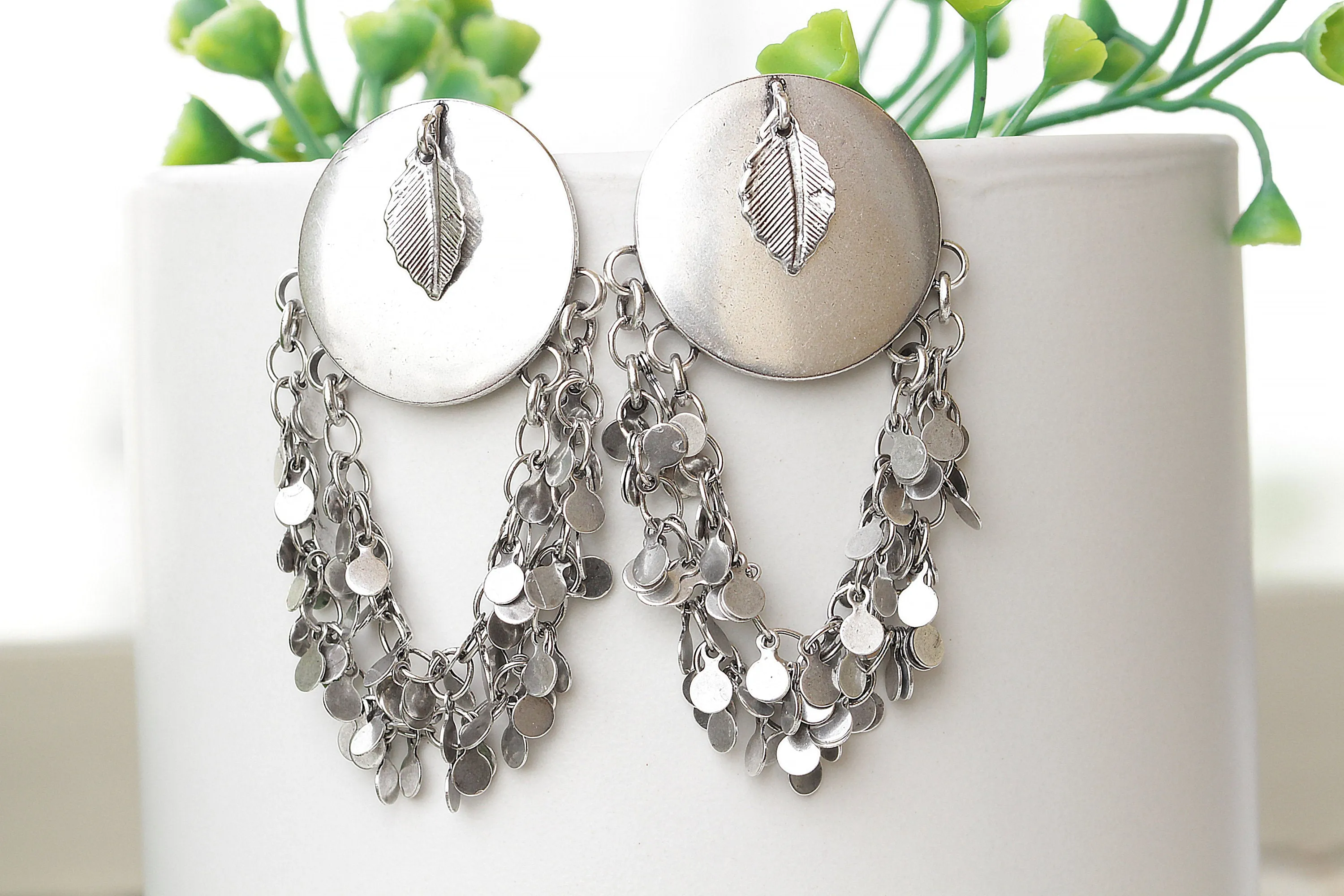 SILVER DANGLE EARRINGS